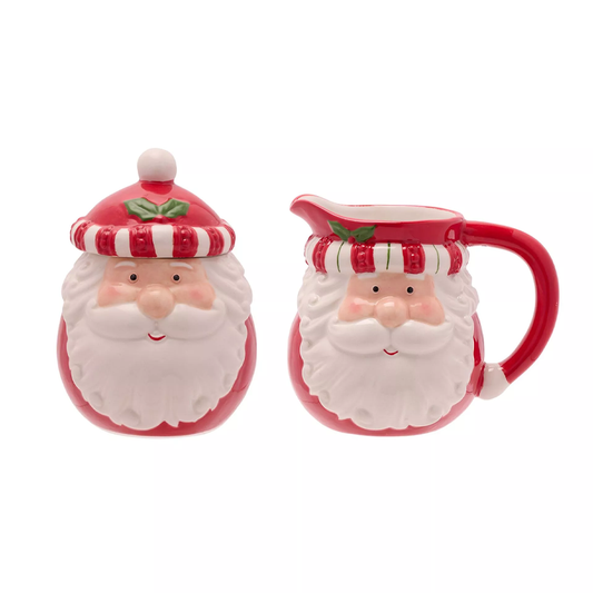 MAGIC CHRISTMAS: BABBO NATALE - SET ZUCCHERIERA E LATTIERA