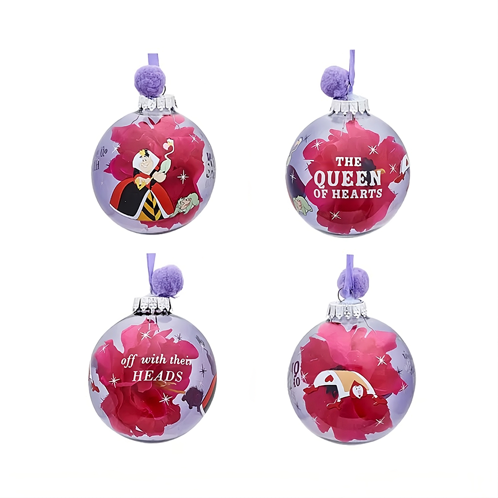 DISNEY: ALICE IN WONDERLAND - SET PALLINE NATALE