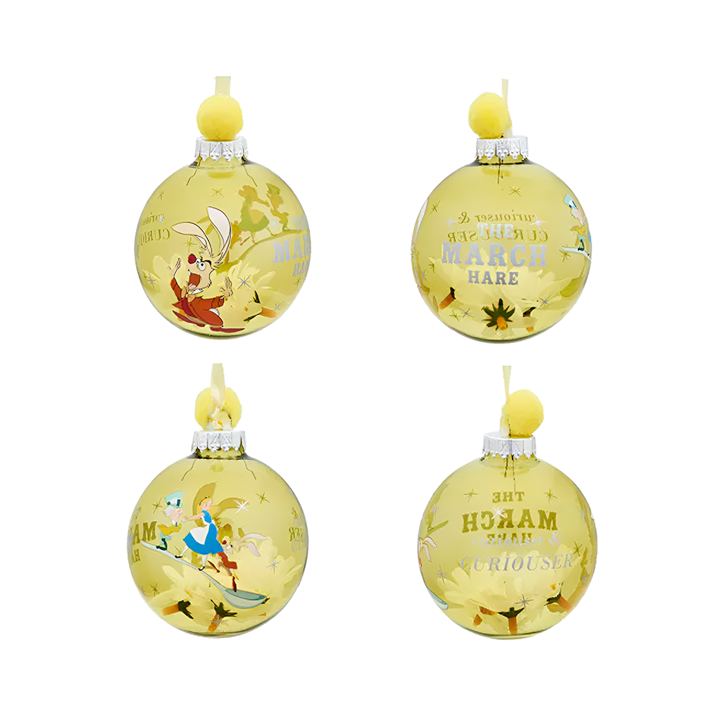 DISNEY: ALICE IN WONDERLAND - SET PALLINE NATALE