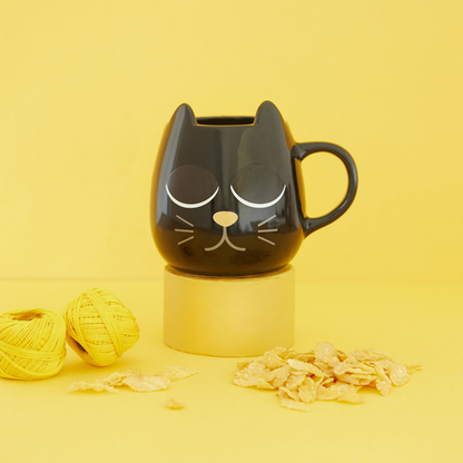 Tazza: Gatto (Nero)