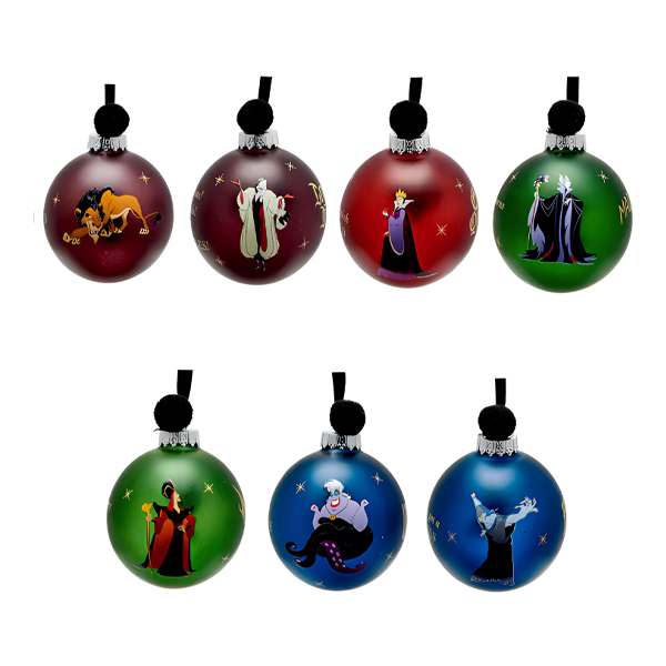 DISNEY: VILLAINS - SET PALLINE NATALE