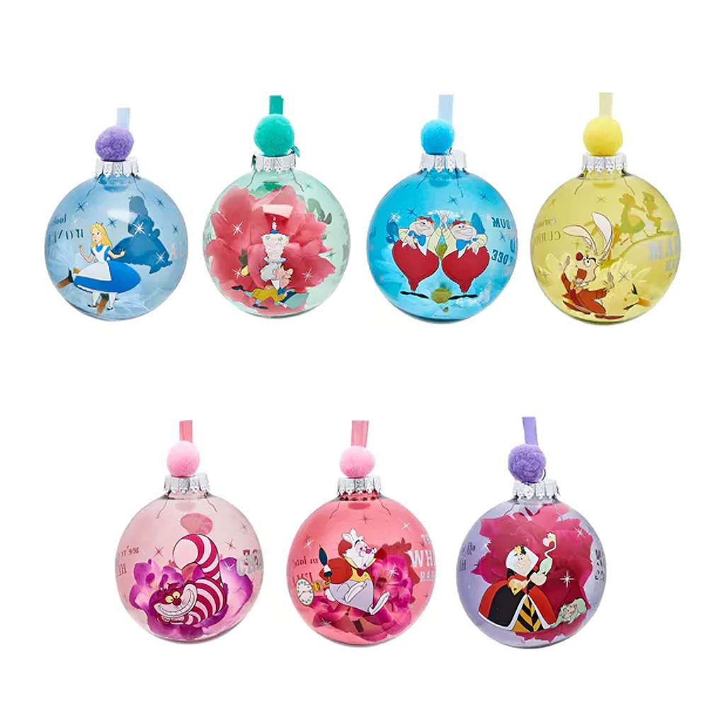 DISNEY: ALICE IN WONDERLAND - SET PALLINE NATALE