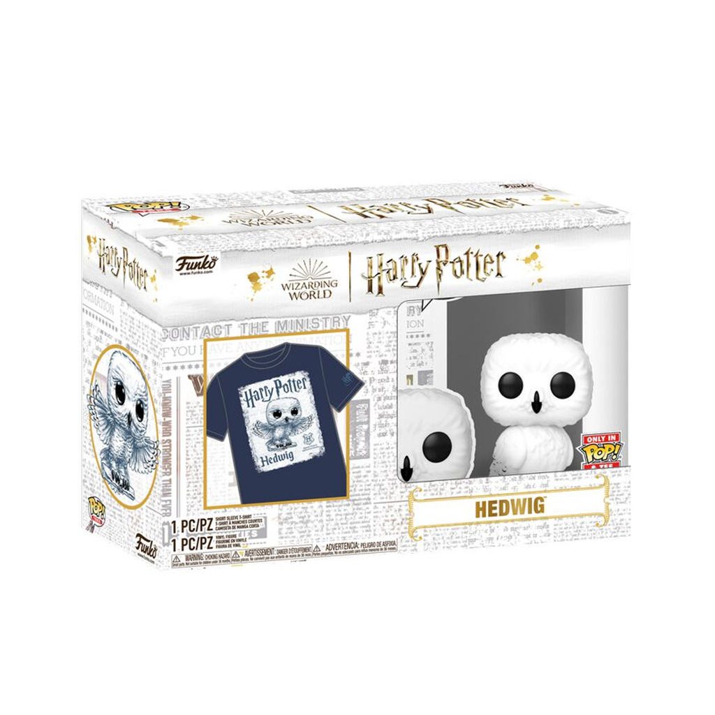 HARRY POTTER: EDVIGE T-SHIRT + MINI FUNKO POP