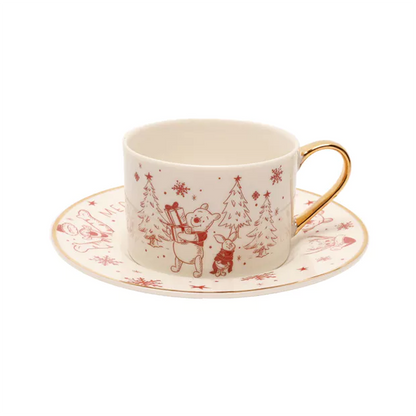 DISNEY: WINNIE THE POOH DOLCE NATALE - SET TAZZA + PIATTO