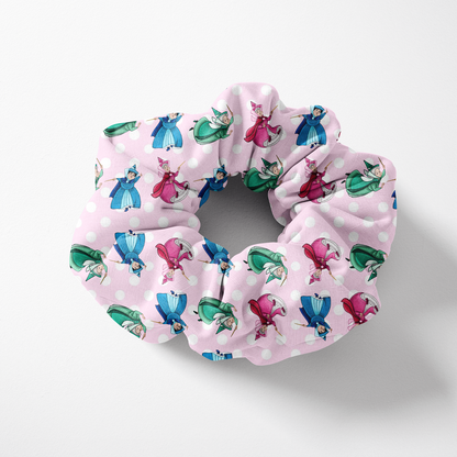 SCRUNCHIE LA BELLA ADDORMENTATA FATINE POIS