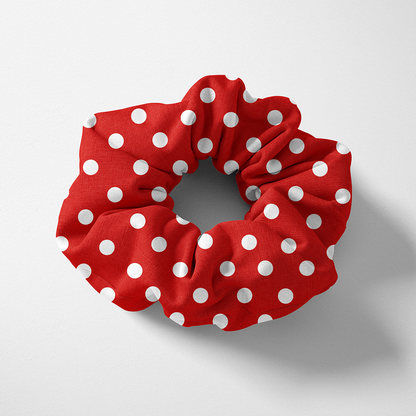 SCRUNCHIE RED POIS