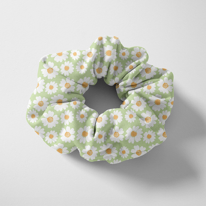 SCRUNCHIE DAISY GREEN