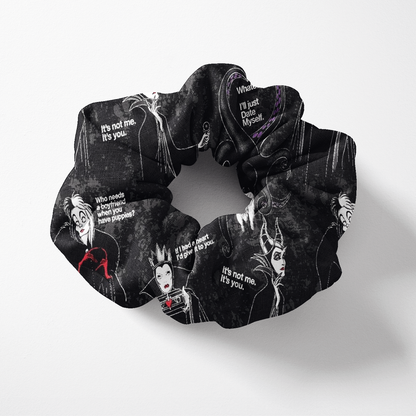 SCRUNCHIE VILLAINS BLACK